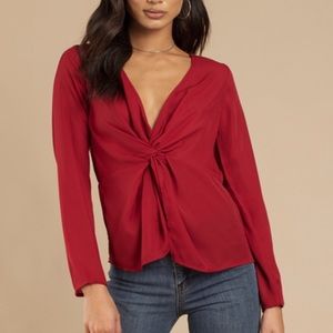 New red blouse from Tobi